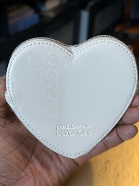 Dolce & Gabbana Devotion Heart Coin Purse - White